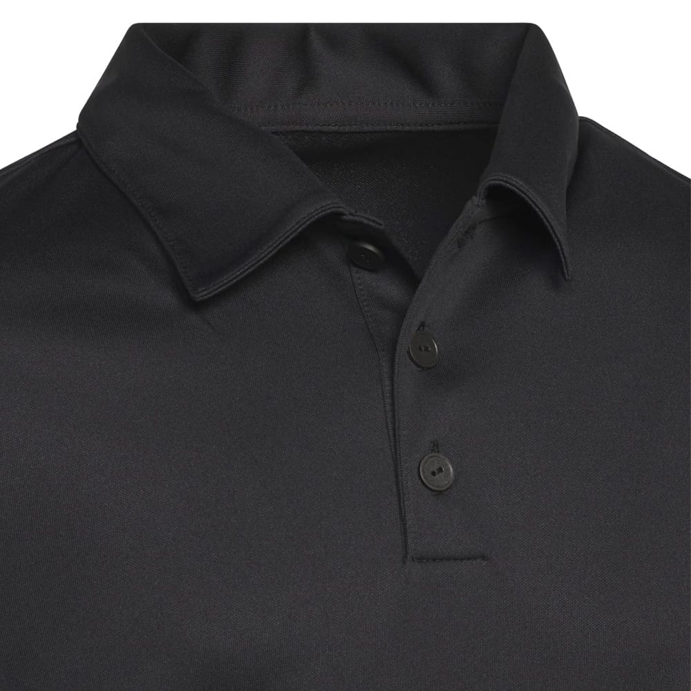 adidas Youth Performance Short Sleeve Polo Shirt - Black - Image 4