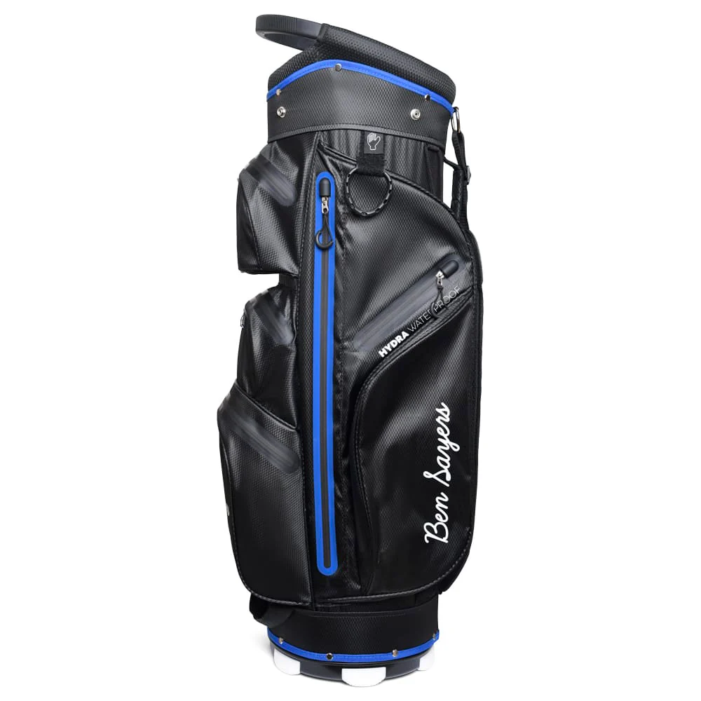 Ben Sayers Hydra Pro Waterproof Cart Bag - Black/Blue - Image 3