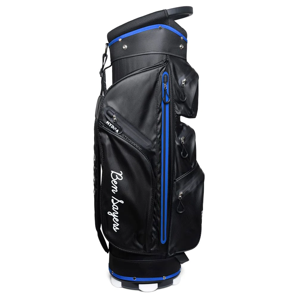 Ben Sayers Hydra Pro Waterproof Cart Bag - Black/Blue - Image 4