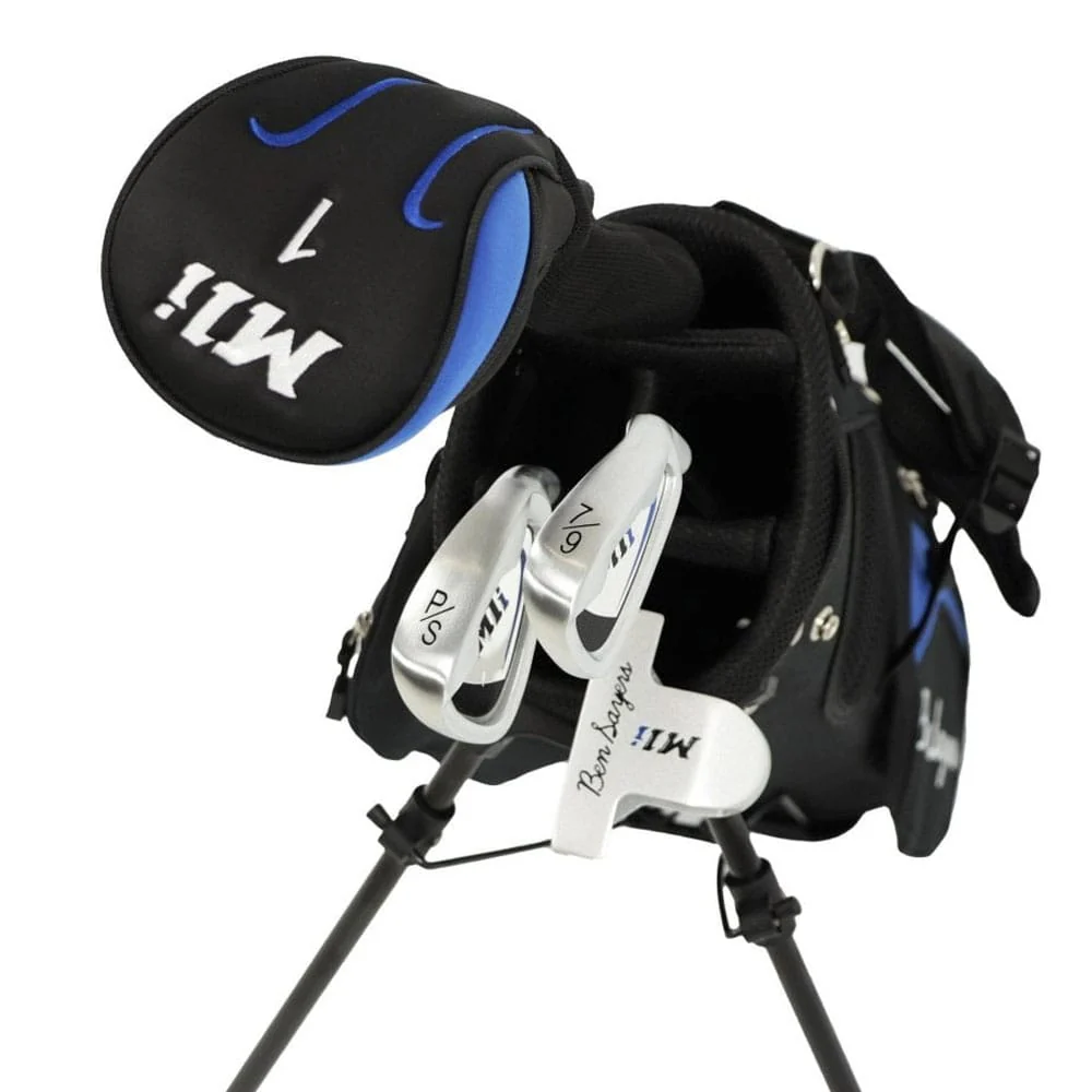 Ben Sayers M1i Junior 5-Piece Stand Bag Package Set - Black/Blue - (Ages 9-11) - Image 13