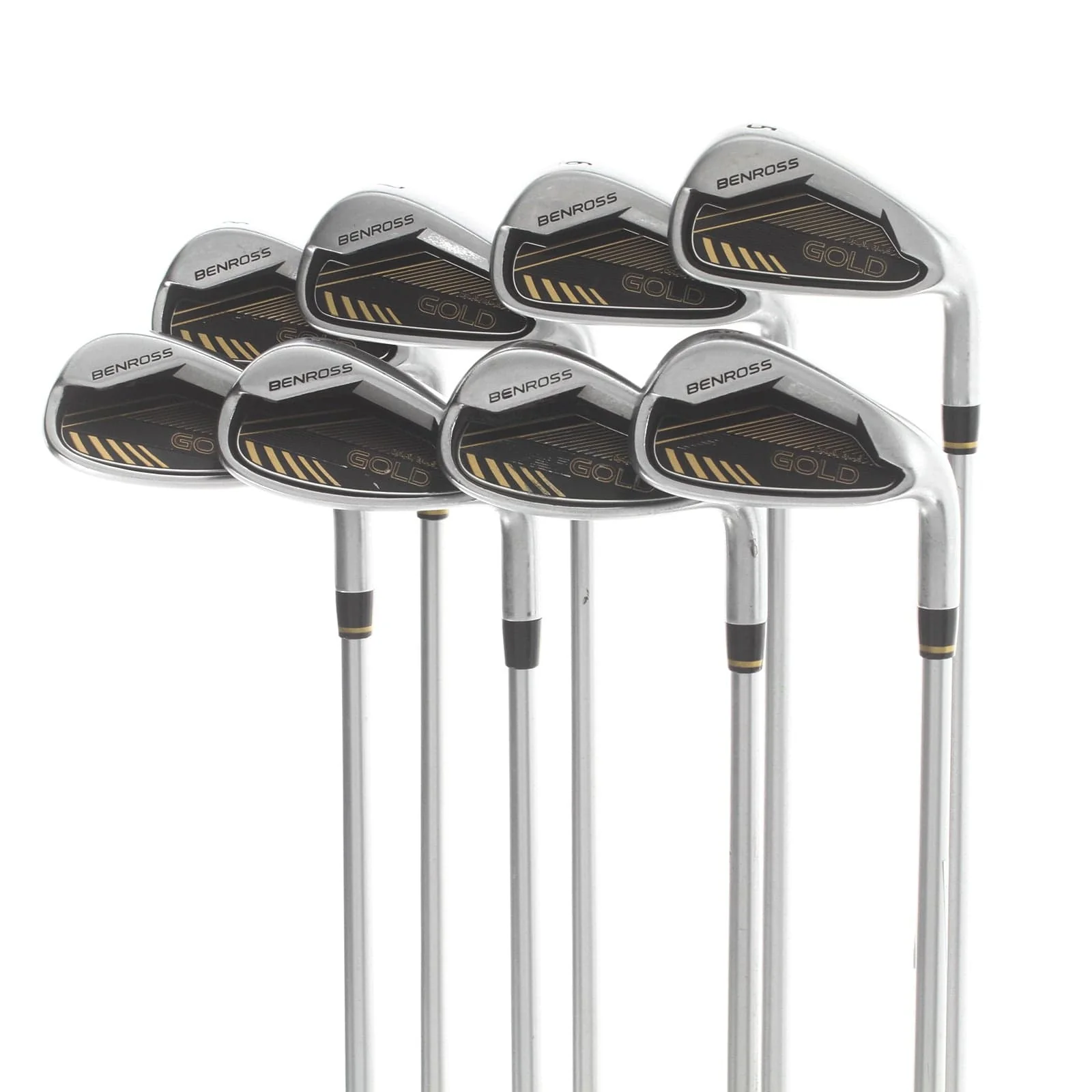 Benross Gold Draw Bias Graphite Mens Right Hand Irons 5-GW+SW Soft Regular - Fujikura Vista Pro 50i