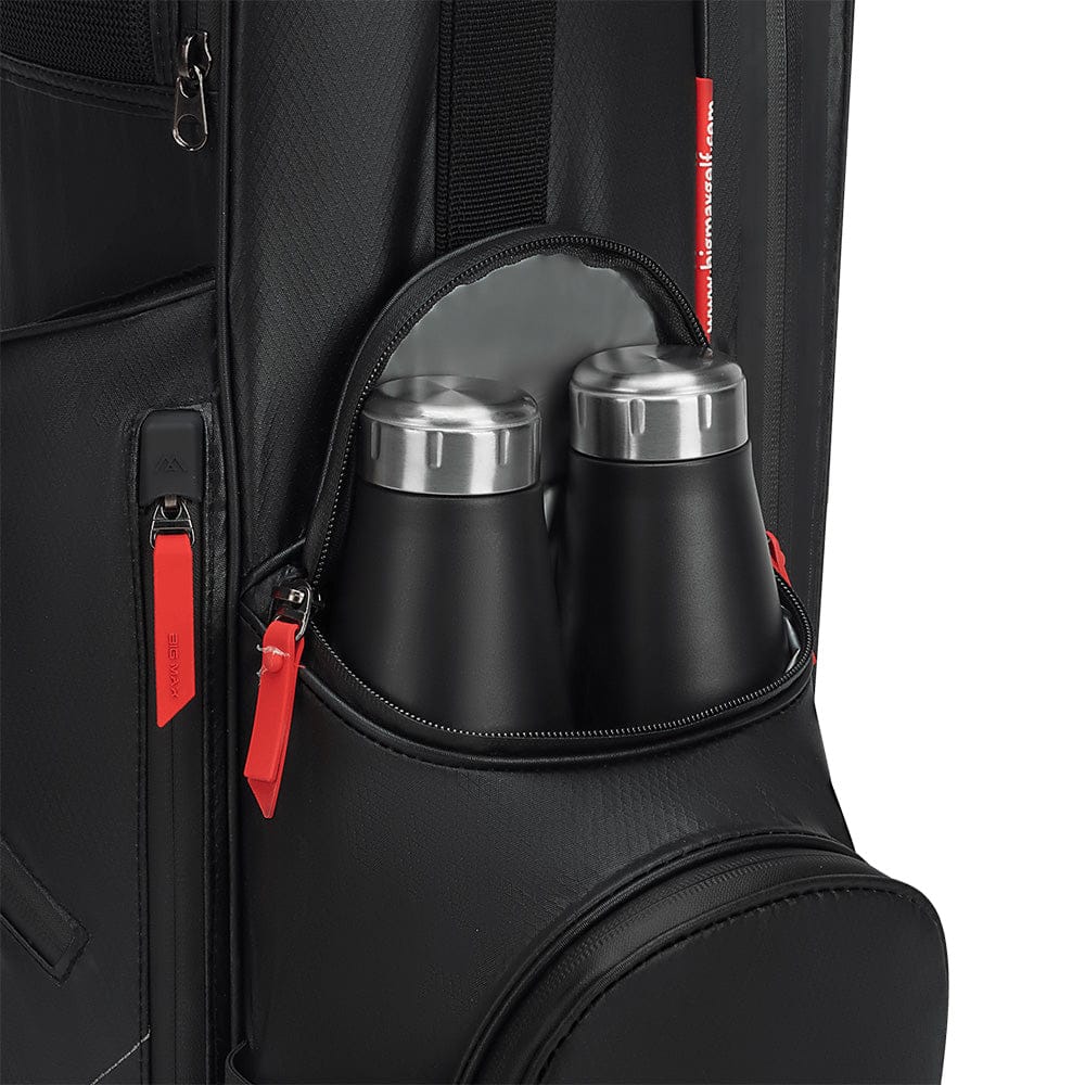Big Max Aqua Seven H Waterproof Stand Bag - Black/Red - Image 7