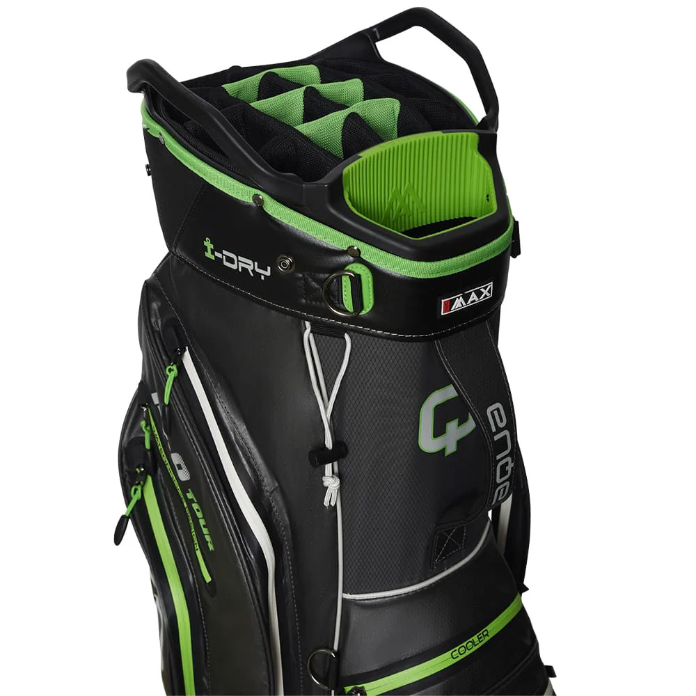 Big Max Aqua Tour 3 Waterproof Cart Bag - Charcoal/Black/Lime - Image 3