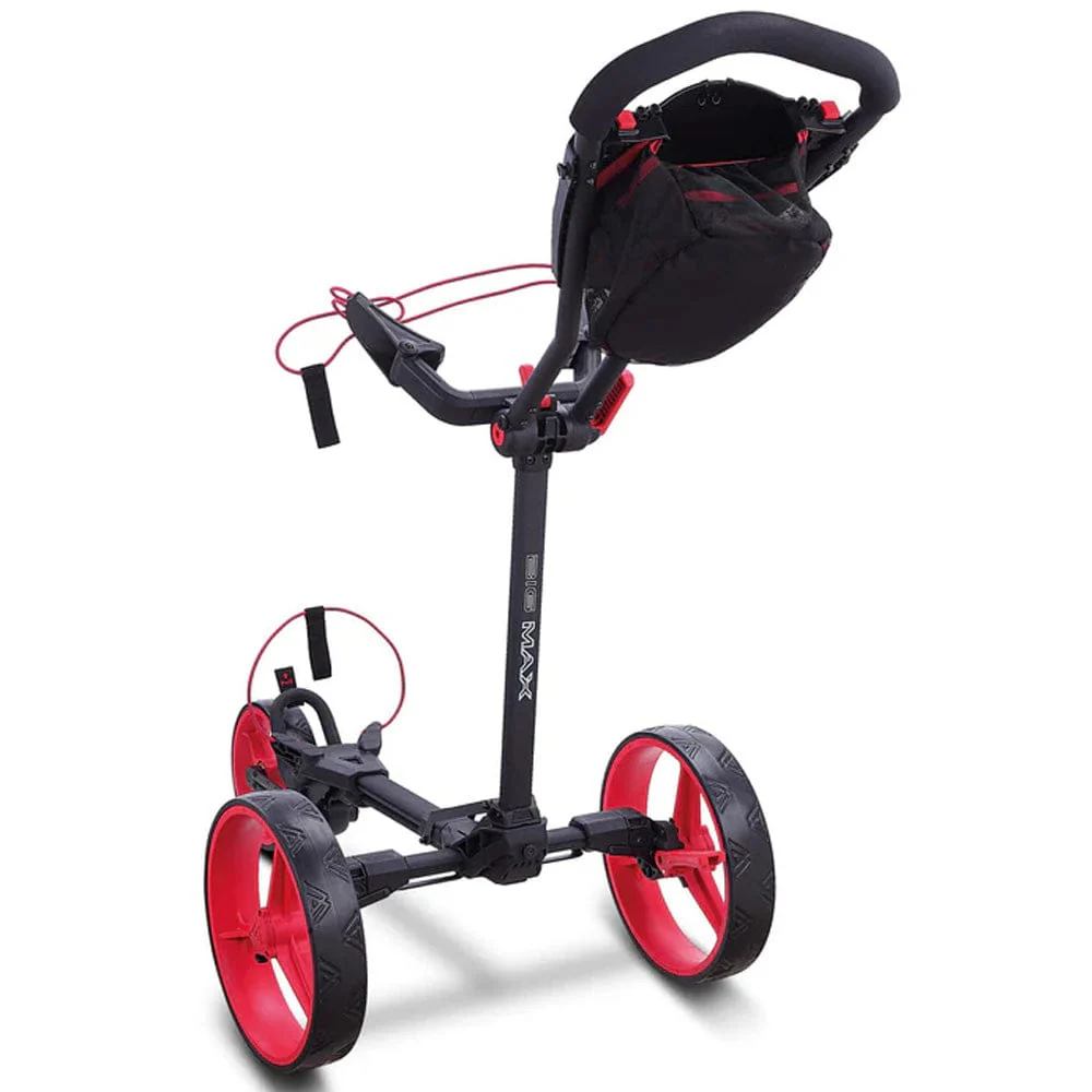 Big Max Blade Trio 3-Wheel Push Trolley - Phantom/Red - Image 5