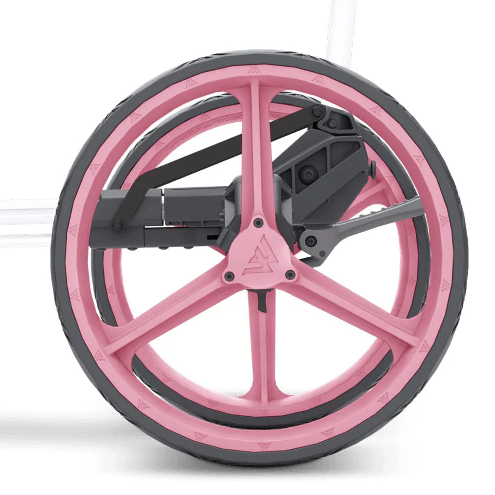 Big Max Blade Trio 3-Wheel Push Trolley - White/Pink - Image 8