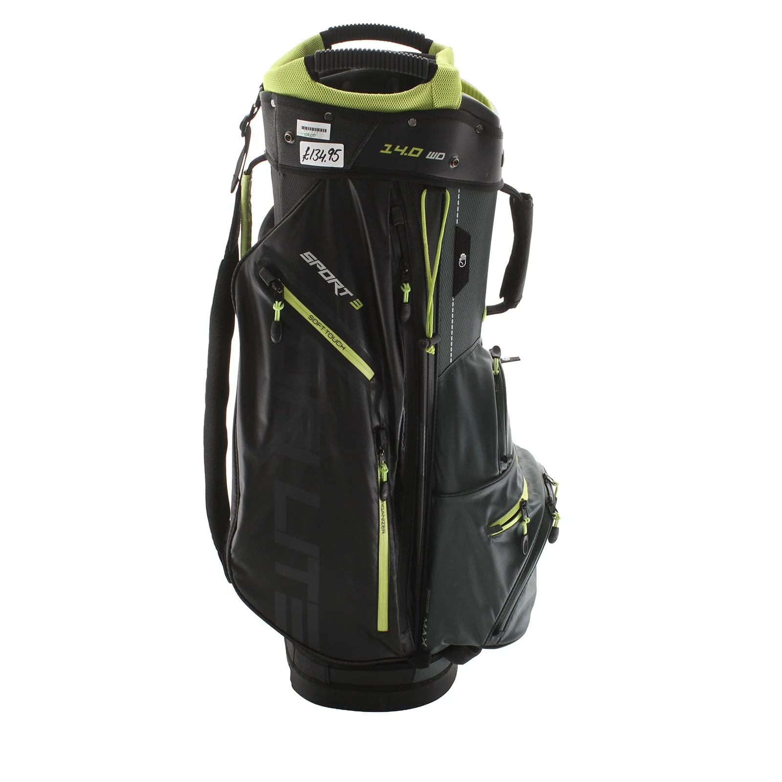 Big Max Dri Lite Sport 3 Cart Bag - Green/Lime/Black - Image 3