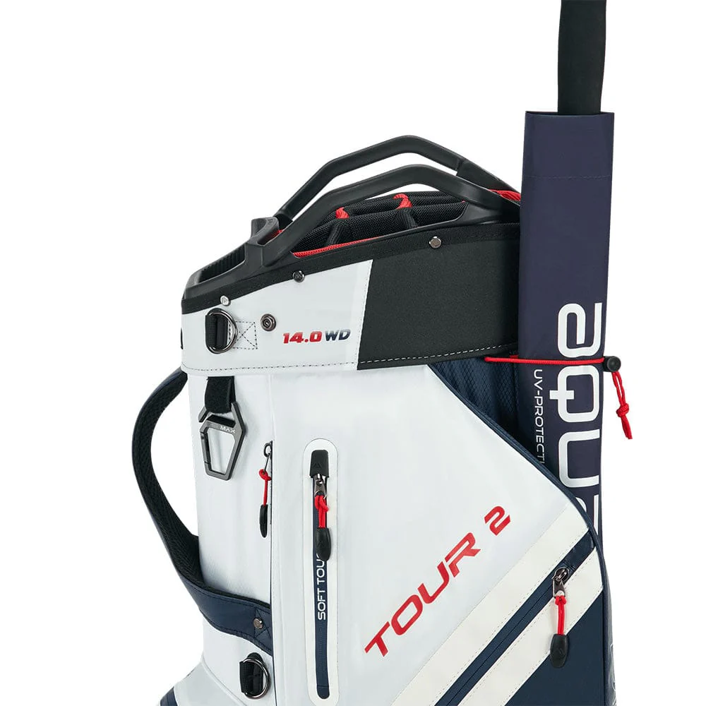 Big Max Dri Lite Tour 2 Cart Bag - Red/White/Navy - Image 6