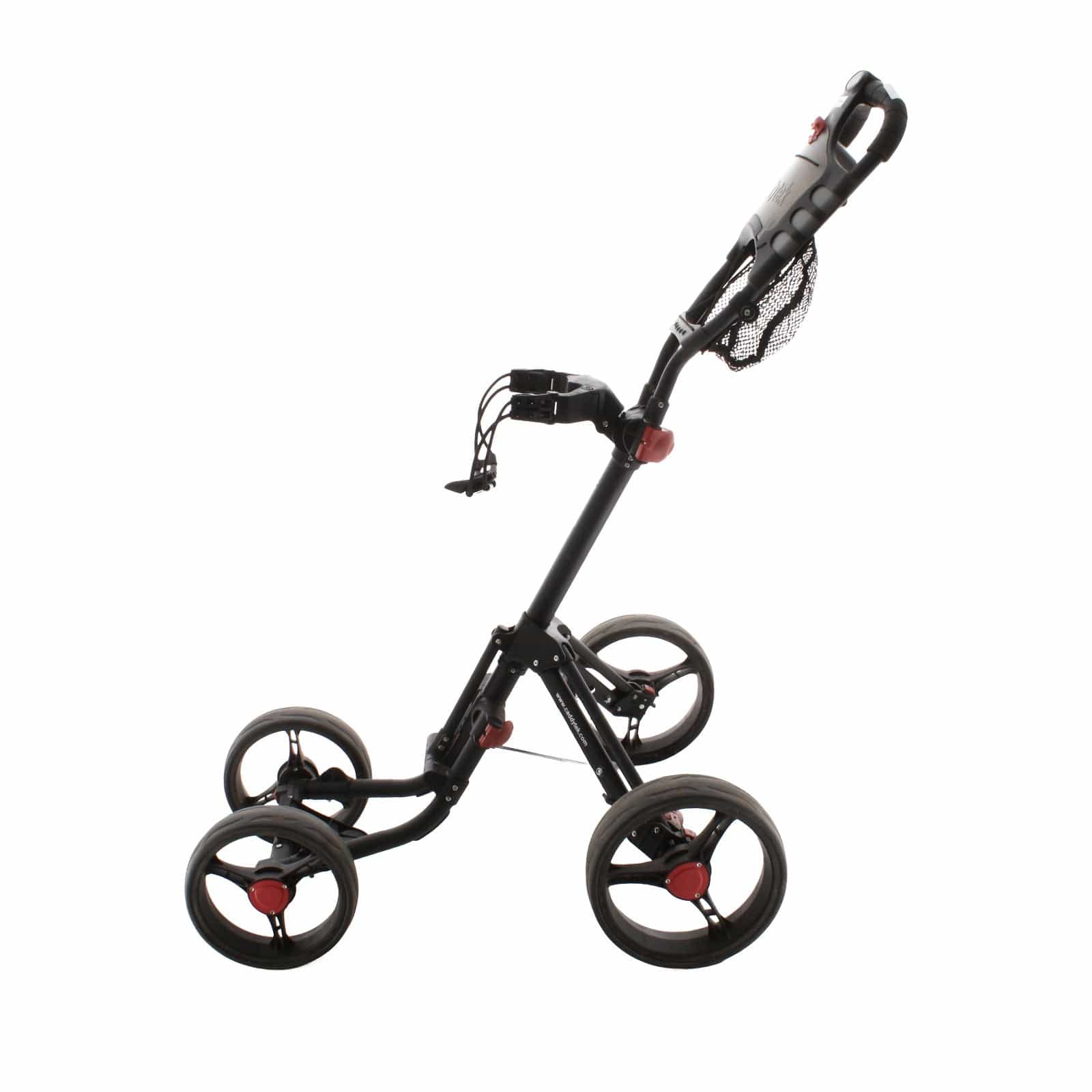 Caddy Tek Caddy Tek 3-Wheel Push/Pull Trolley - Black
