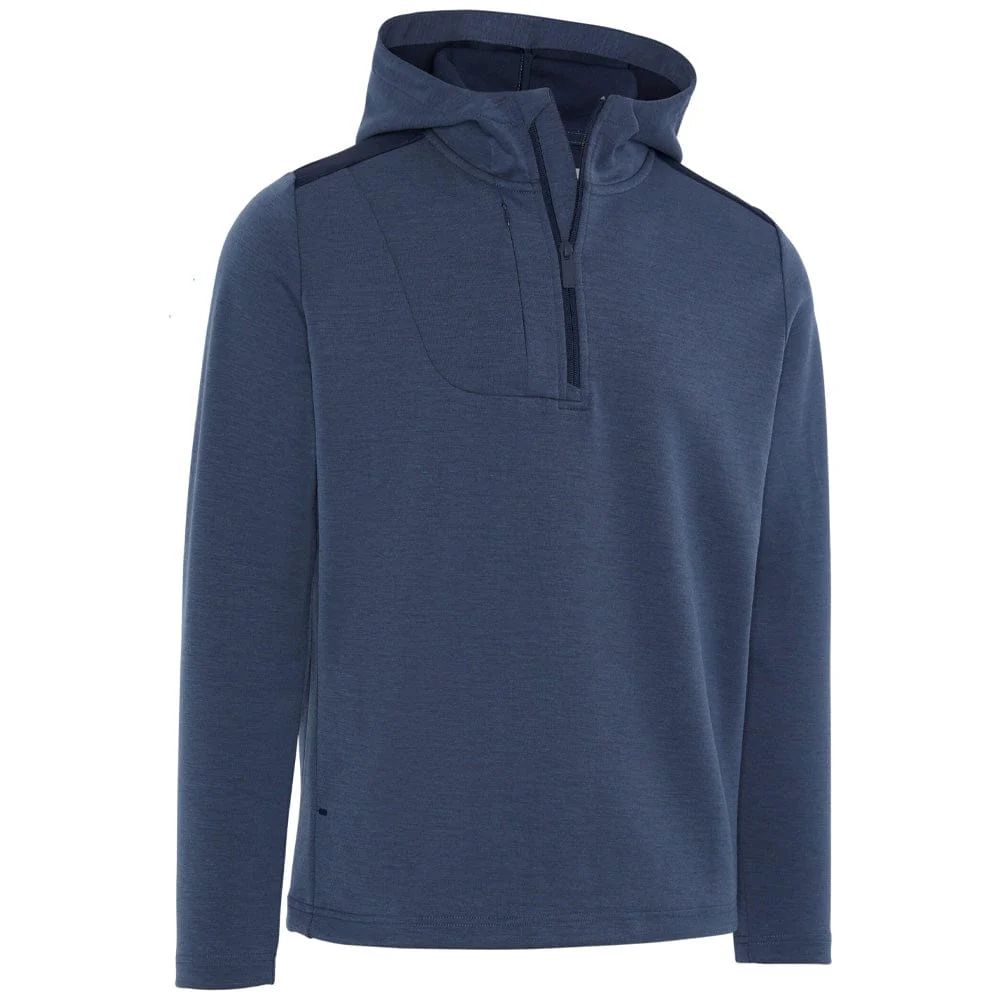 Callaway 1/4 Zip Premium Hoodie - Peacoat Heather