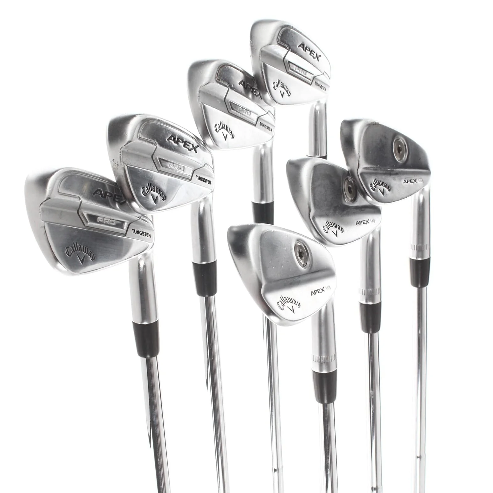 Callaway Apex Pro MB/CB Steel Mens Right Hand Irons 4-PW Extra Stiff - Dynamic Gold X100 - Image 2