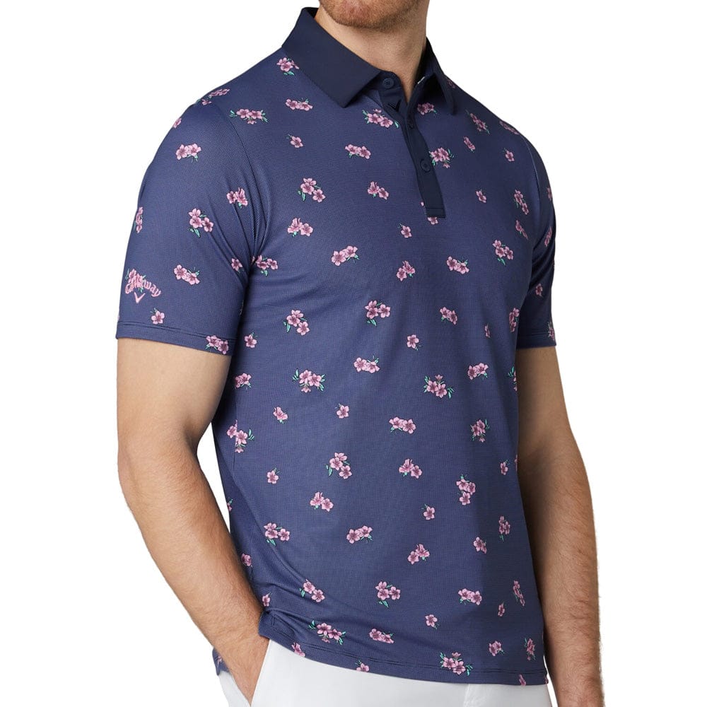 Callaway Azalea Gingham Polo Shirt - Peacoat - Image 3