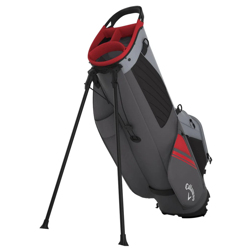 Callaway Chase 4 Stand Bag - Steel/Graphite/Red - Image 3