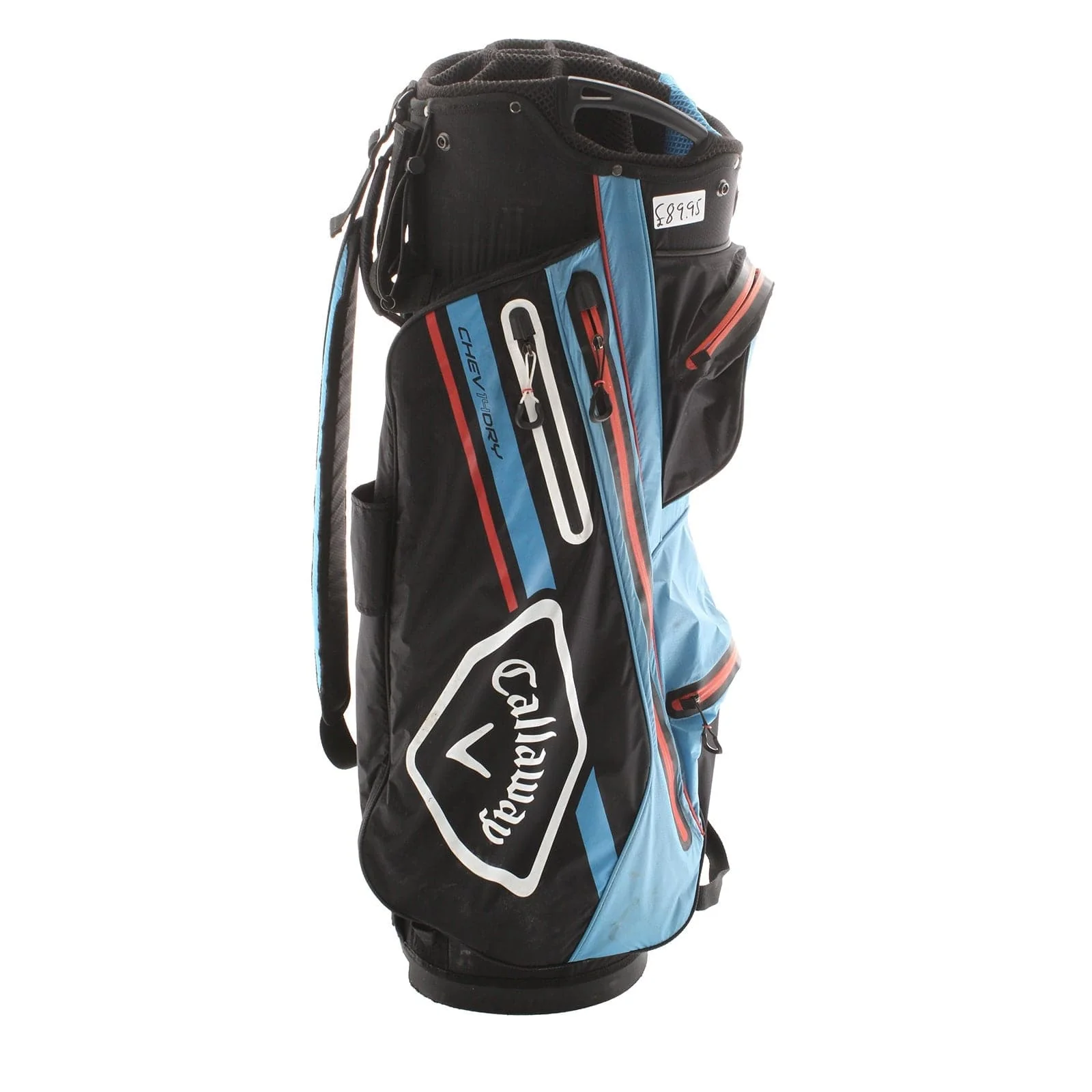 Callaway Chev 14 Dry Cart Bag - Black/Blue/Red - Image 3