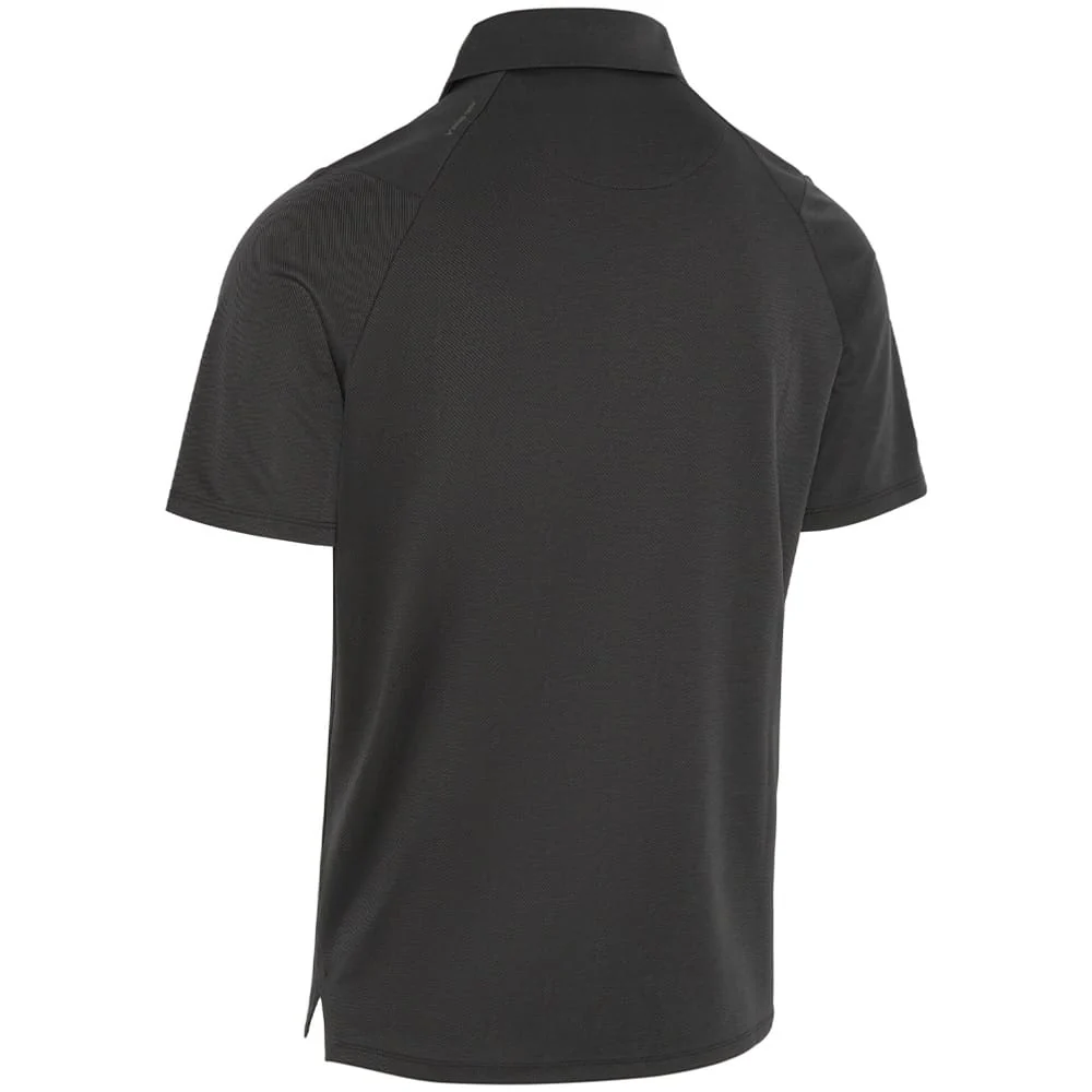 Callaway Chev Twill Jacquard Polo Shirt - Caviar - Image 2