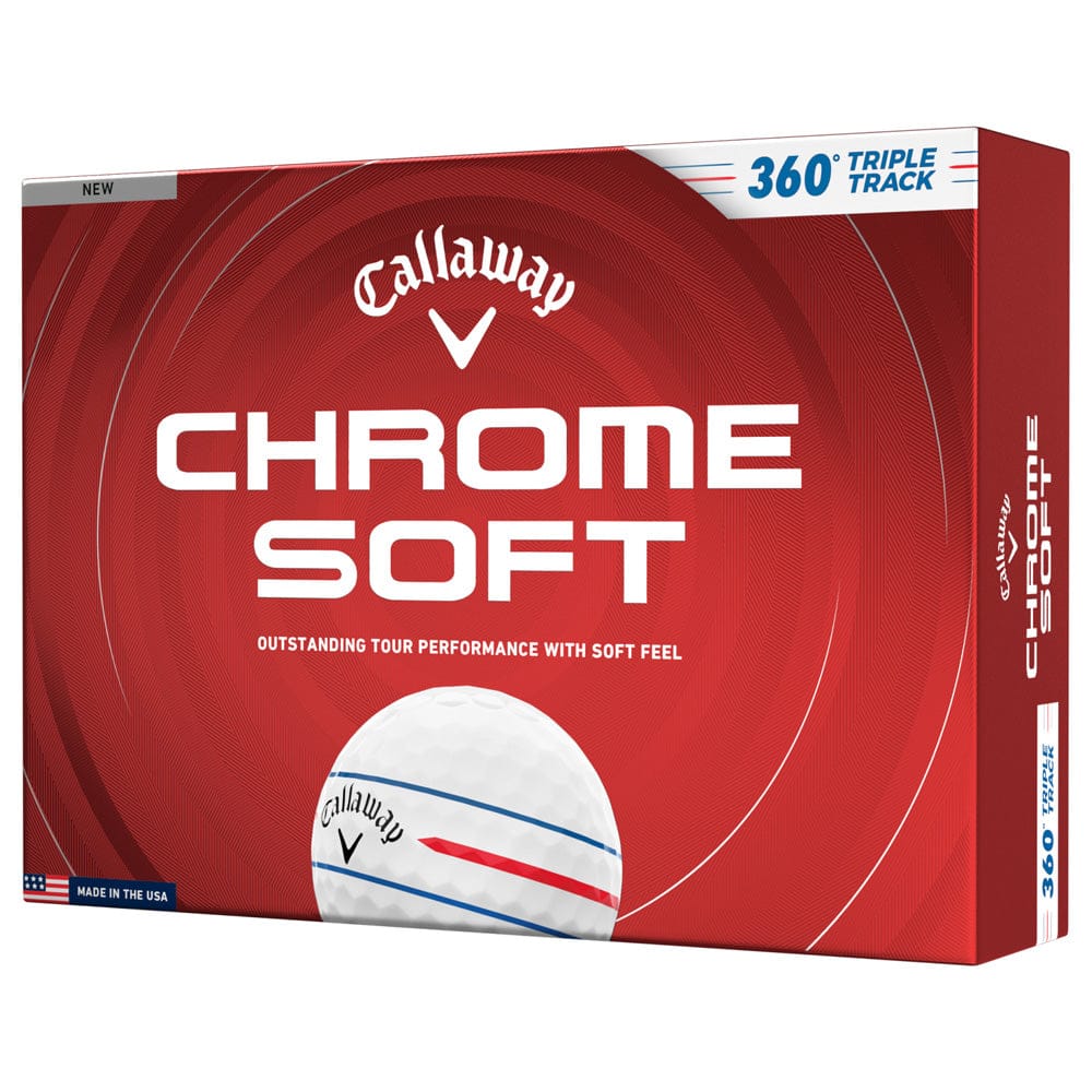 Callaway Chrome Soft 360 Triple Track Golf Balls - White - 12 Pack - Image 7