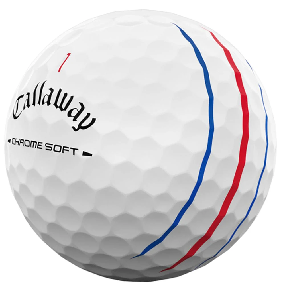 Callaway Chrome Soft Triple Track Golf Balls - White - 12 Pack - Image 4