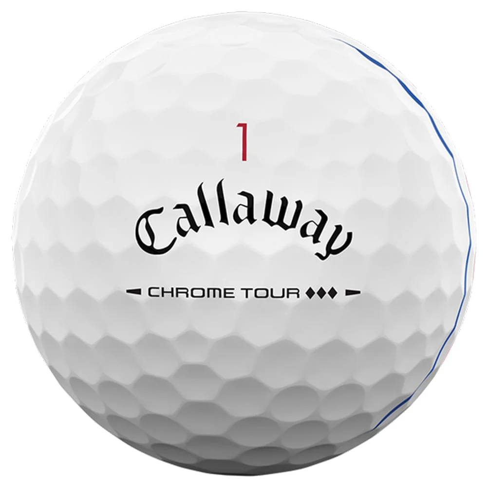 Callaway Chrome Tour Triple Diamond Triple Track Golf Balls - White - 12 Pack - Image 2
