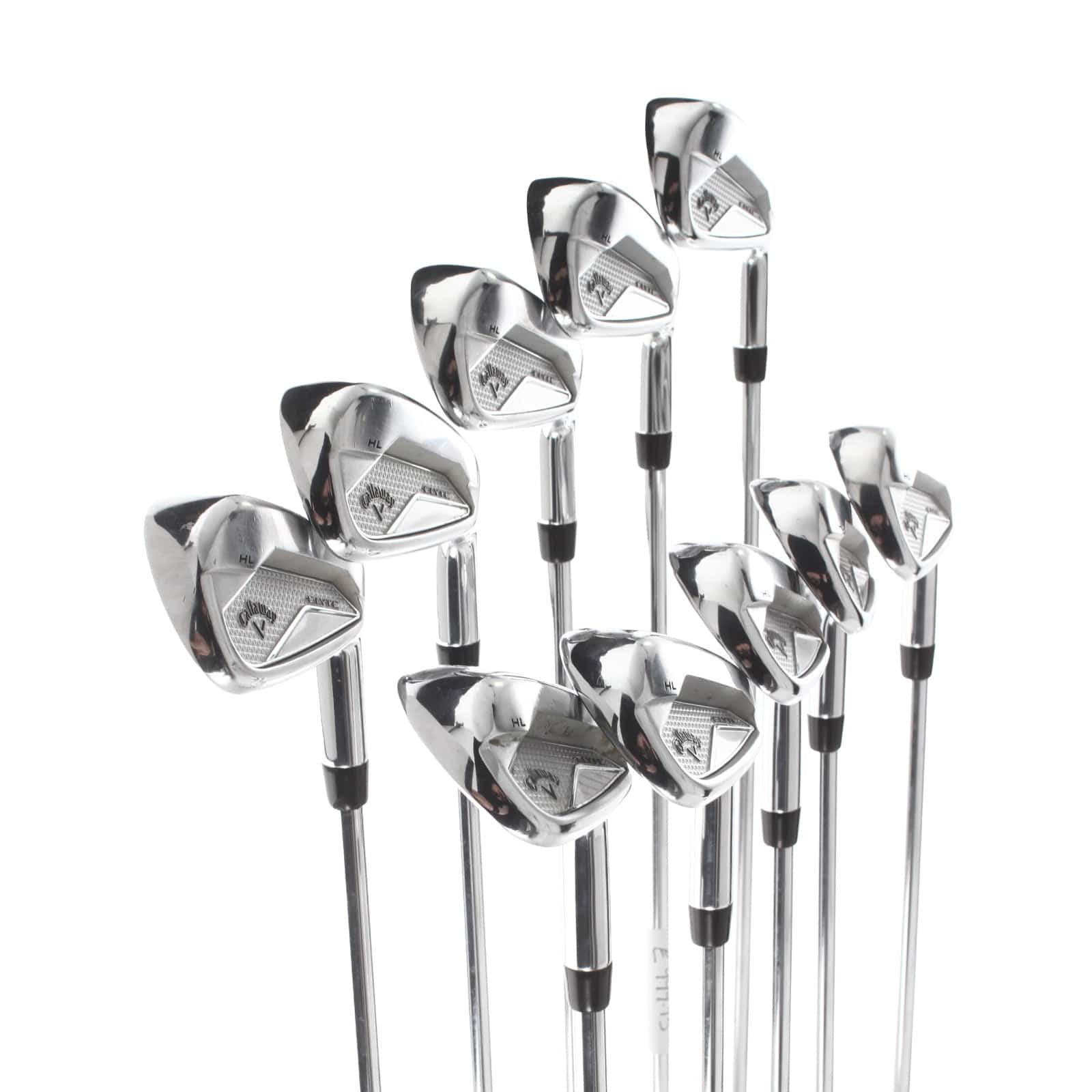 Callaway Elyte HL Steel Mens Right Hand Irons 4-PW+AW+GW+SW Regular - KBS Max 80 - Image 2