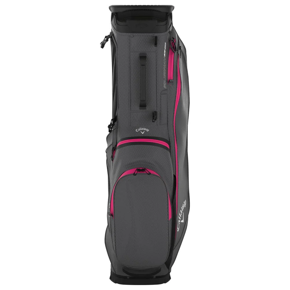 Callaway Fairway C HD Waterproof Stand Bag - Charcoal/Pink - Image 2