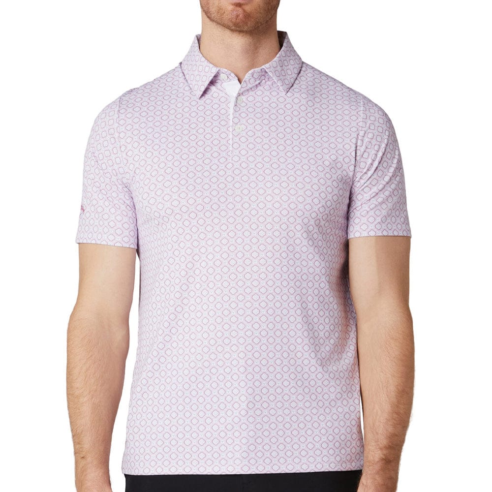 Callaway Golf Club Print Polo Shirt - Bright White - Image 3