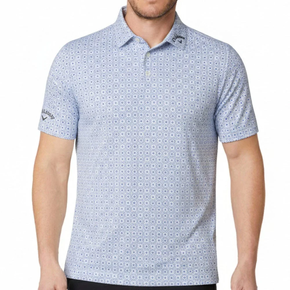 Callaway Golf Foulard Printed Polo Shirt - Peacoat - Image 3