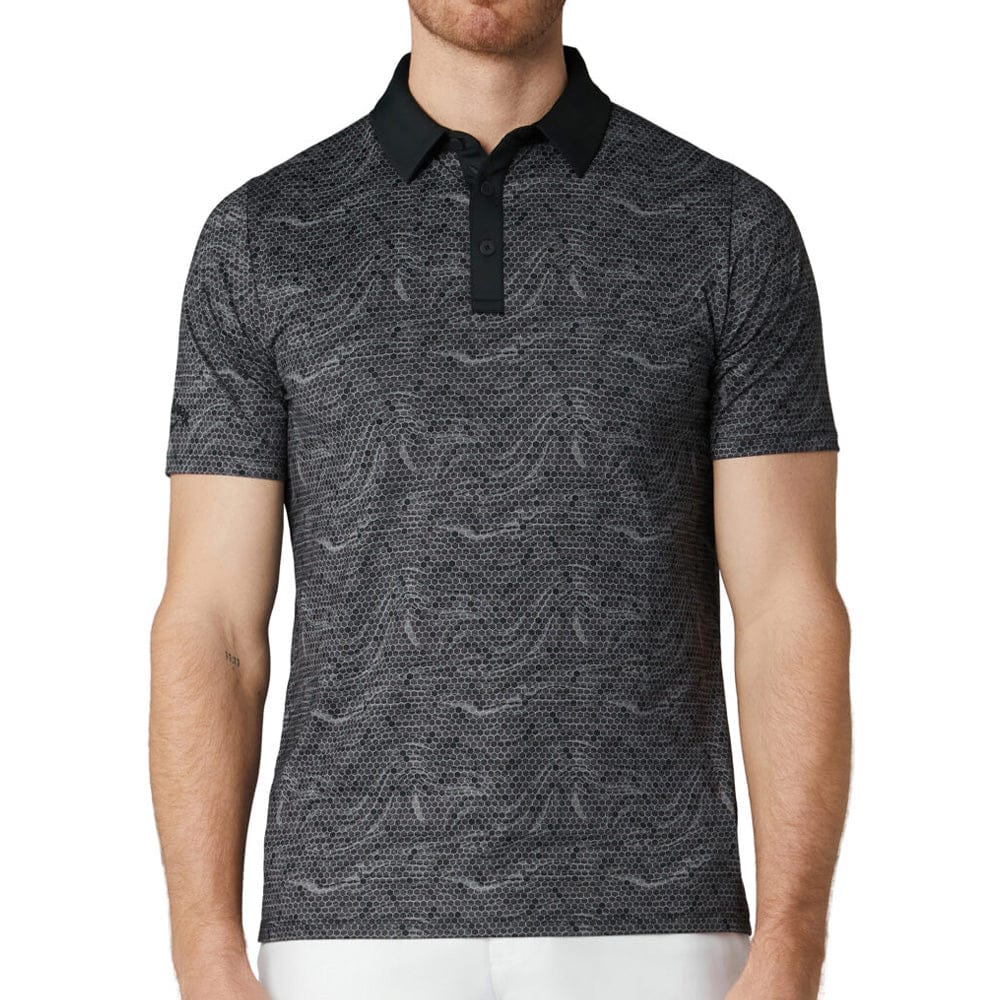 Callaway Hex Marble Polo Shirt - Caviar - Image 3