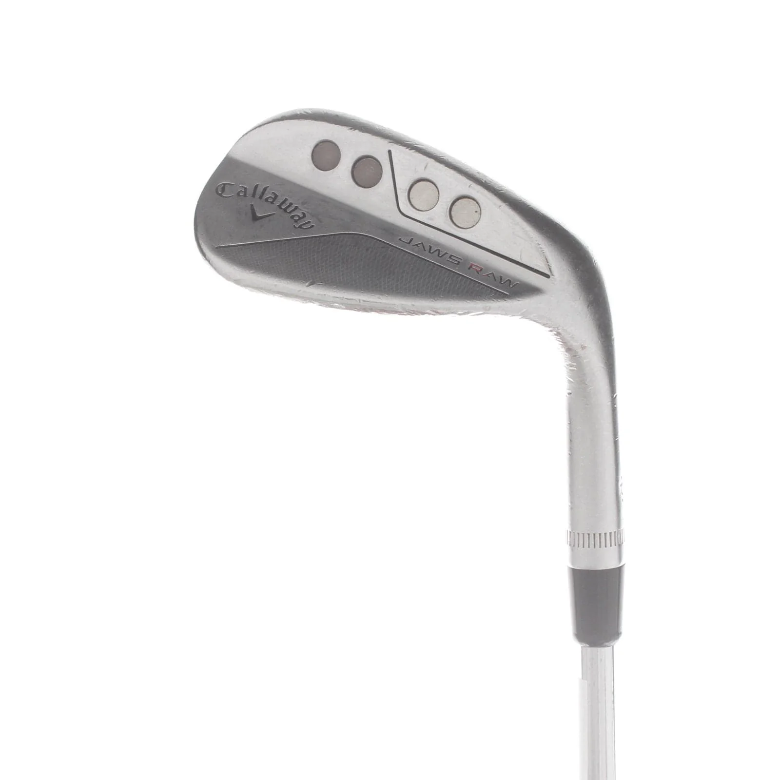 Callaway Jaws Raw Steel Mens Right Hand Sand Wedge 56* 10 Bounce S Grind Wedge - Dynamic Gold Spinner