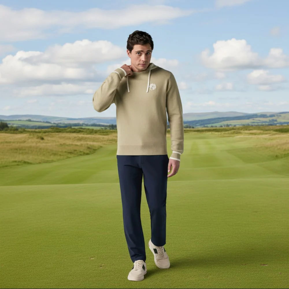Callaway Legacy Collection Colour Block Logo Golf Hoodie - Fields of Rye - Image 5