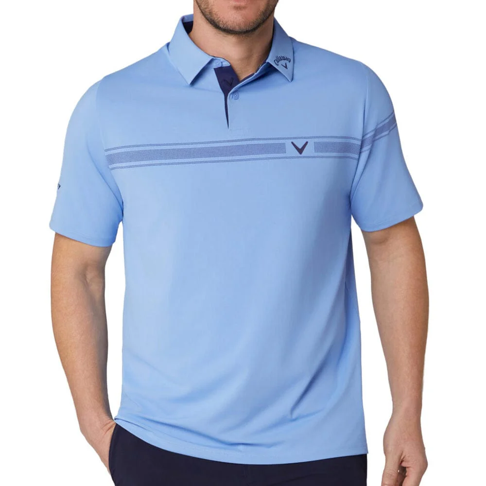 Callaway Odyssey Block Polo Shirt - Vista Blue - Image 3
