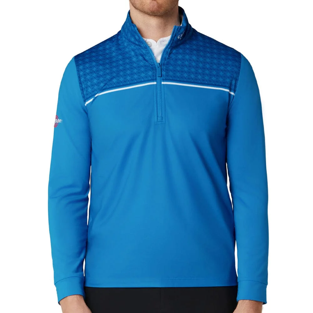Callaway Odyssey Printed Block Pullover - Brilliant Blue - Image 3