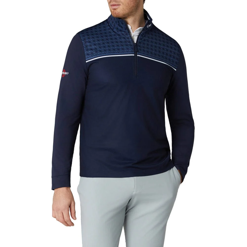 Callaway Odyssey Printed Block Pullover - Peacoat - Image 5