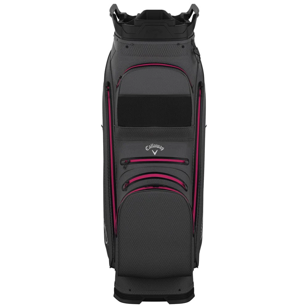 Callaway Org 14 HD Waterproof Cart Bag - Charcoal/Pink - Image 3