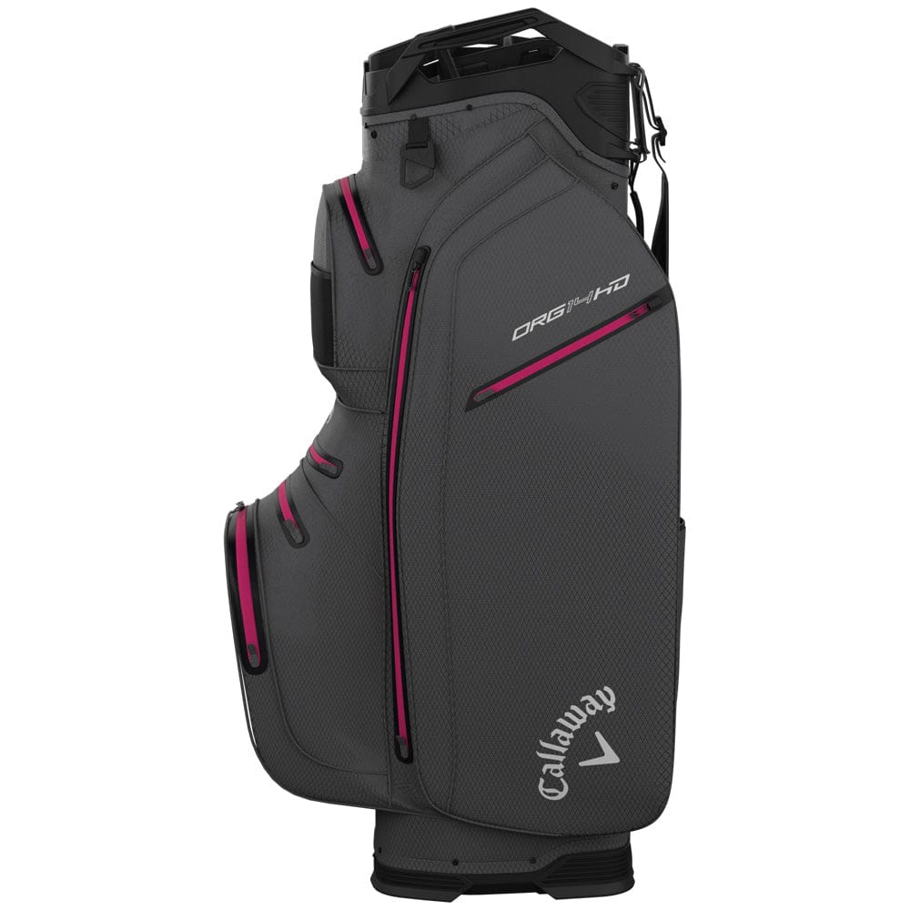 Callaway Org 14 HD Waterproof Cart Bag - Charcoal/Pink - Image 4
