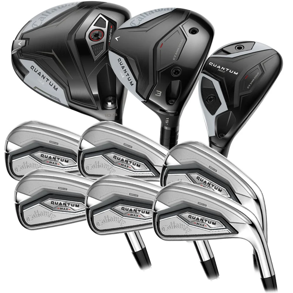 Callaway Quantum Max 9-Piece Club Set - Steel