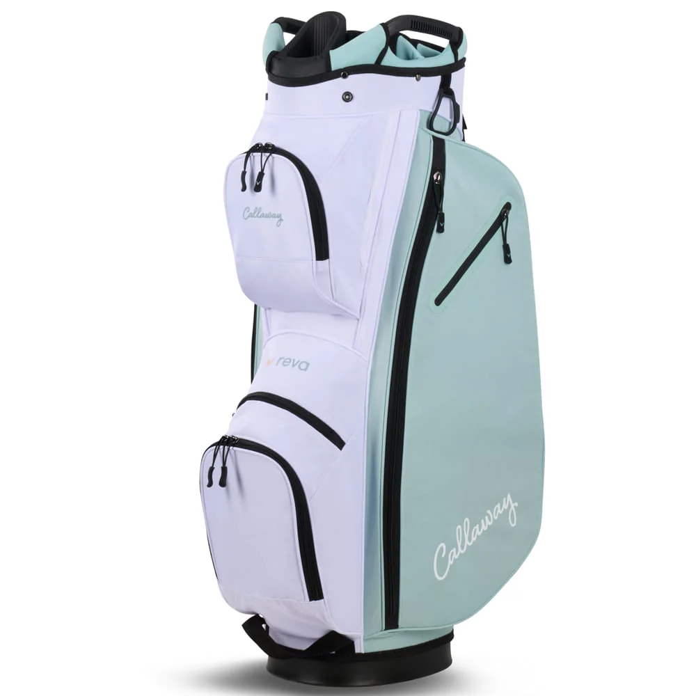 Callaway Reva '26 11-Piece Cart Bag Ladies Package Set - Peach/Surf - Image 10