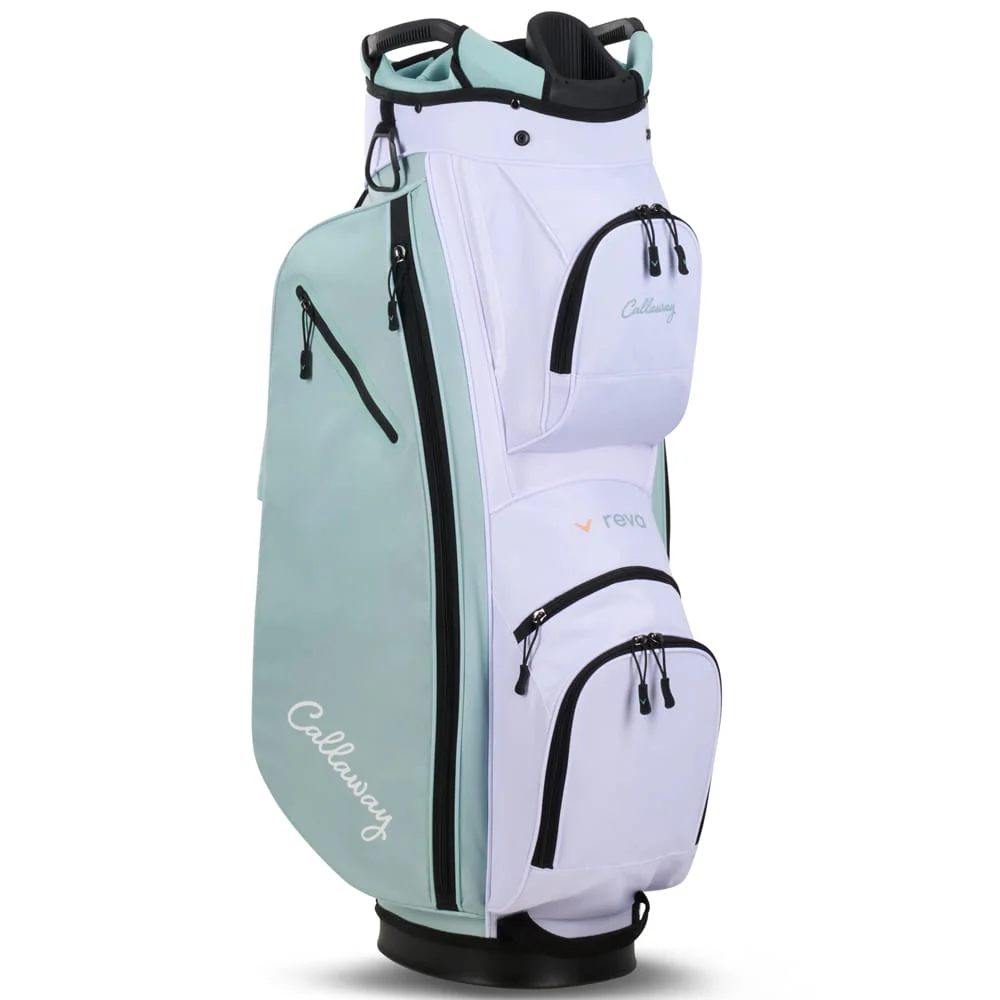 Callaway Reva '26 11-Piece Cart Bag Ladies Package Set - Peach/Surf - Image 12