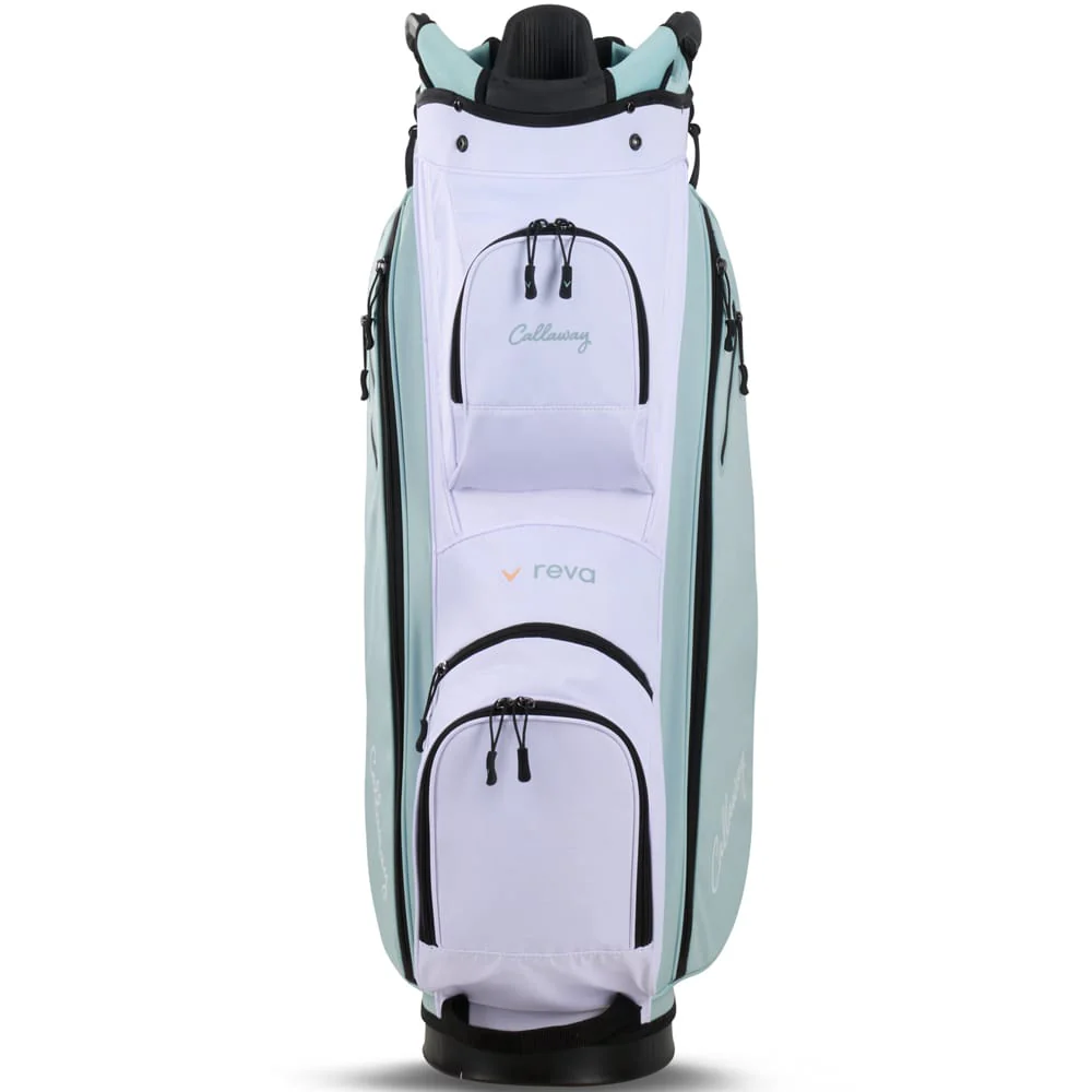 Callaway Reva '26 11-Piece Cart Bag Ladies Package Set - Peach/Surf - Image 9
