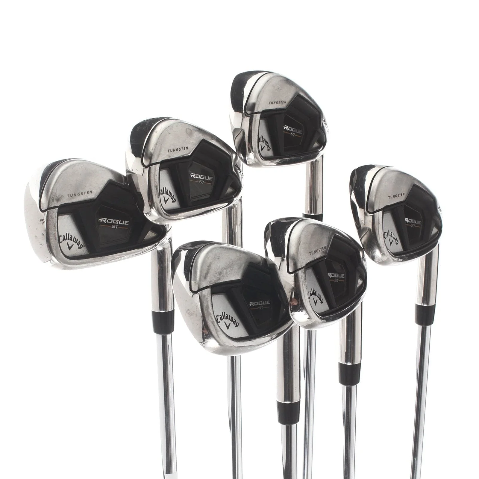 Callaway Rogue Max OS Steel Mens Right Hand Irons 5-PW Regular - Elevate MPH 85 - Image 2