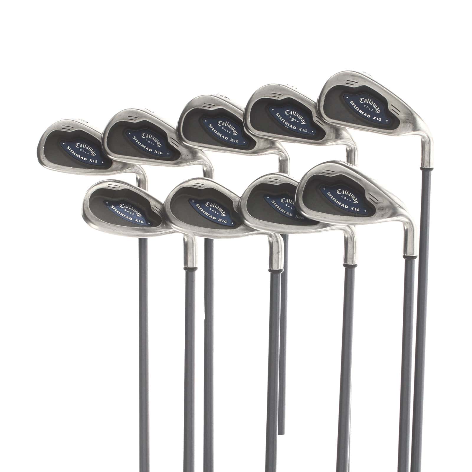 Callaway Steelhead X-16 Graphite Mens Right Hand Irons 4-SW+LW Lite - Callaway UL55
