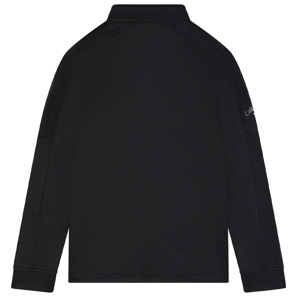 Callaway Youth Hex Fleece 1/4 Zip Pullover - Caviar - Image 2