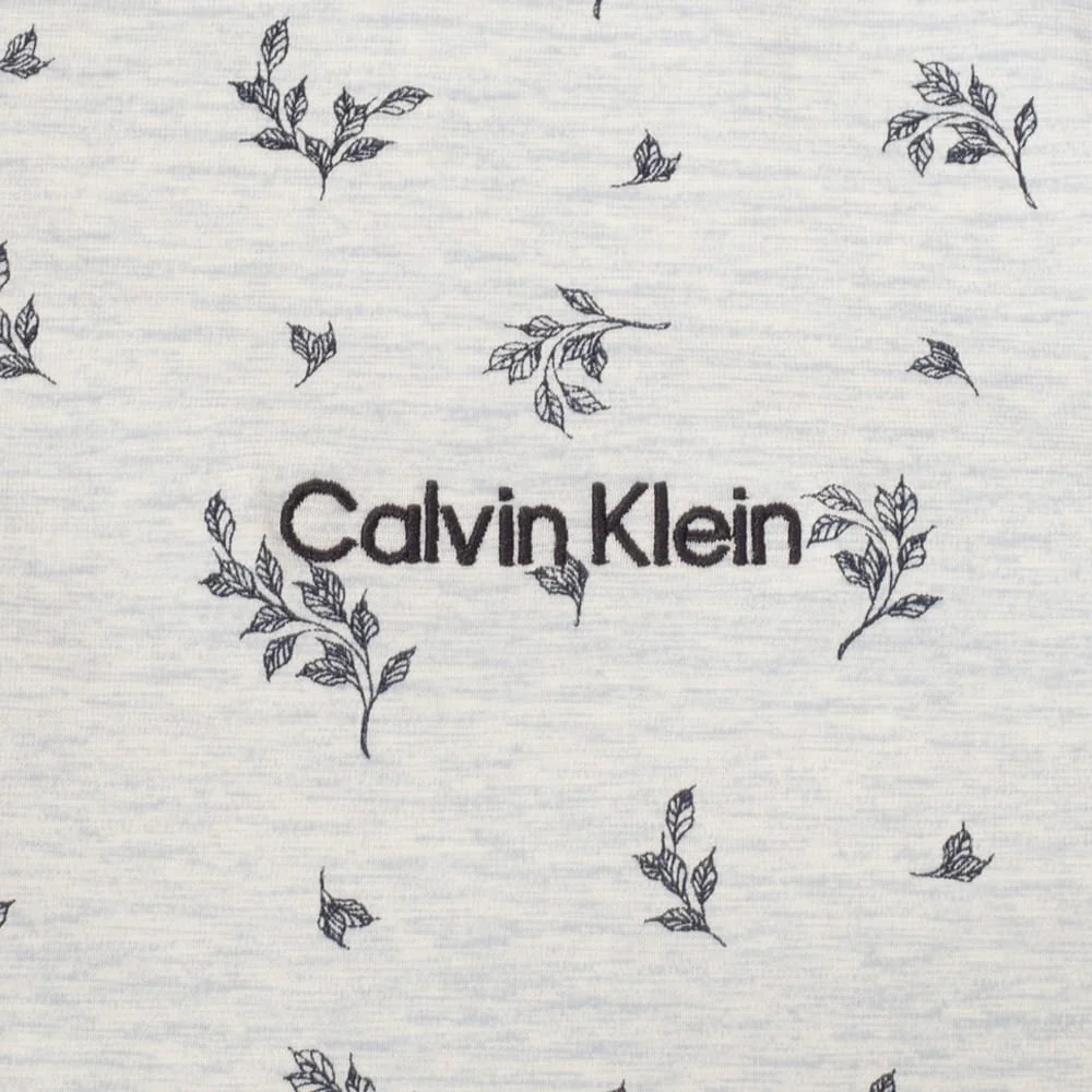 Calvin Klein Colton Printed Polo Shirt - Ice - Image 4