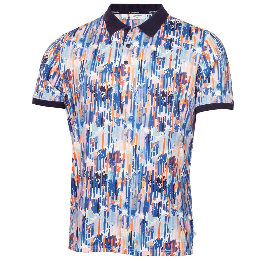 Calvin Klein Glitch Print Polo Shirt - Glitch Print - Image 3