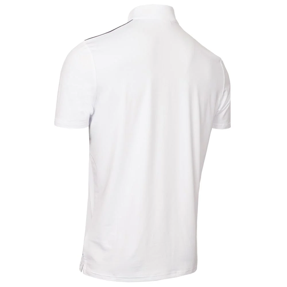 Calvin Klein Grange Mock Neck Polo Shirt - White - Image 2