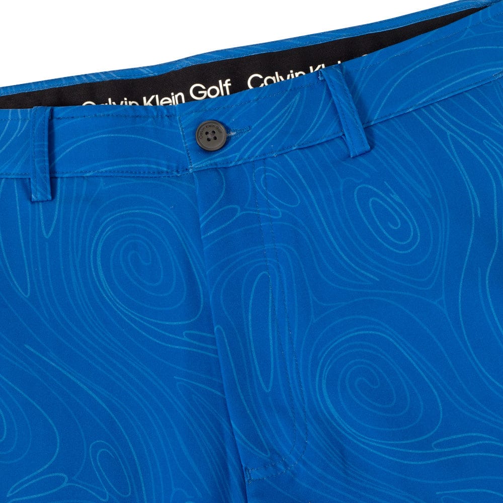Calvin Klein Marble Print Bullet Shorts - Sapphire - Image 5