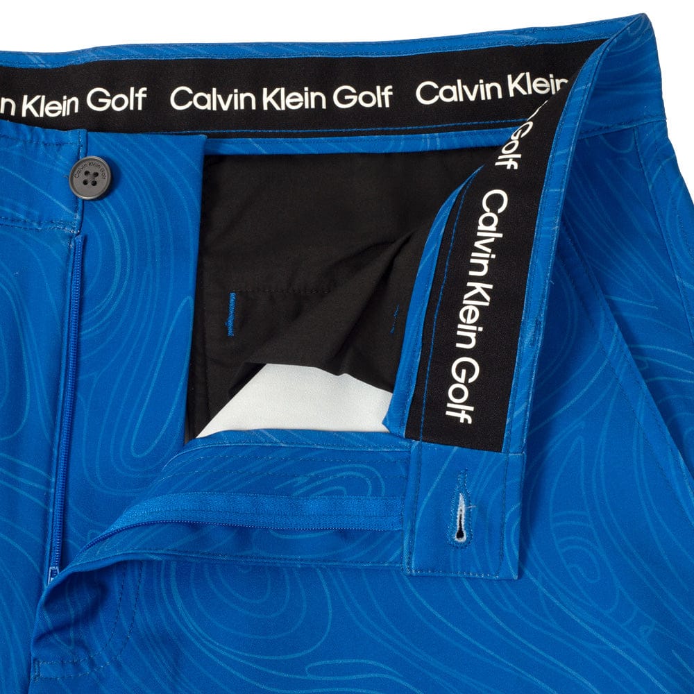 Calvin Klein Marble Print Bullet Shorts - Sapphire - Image 6