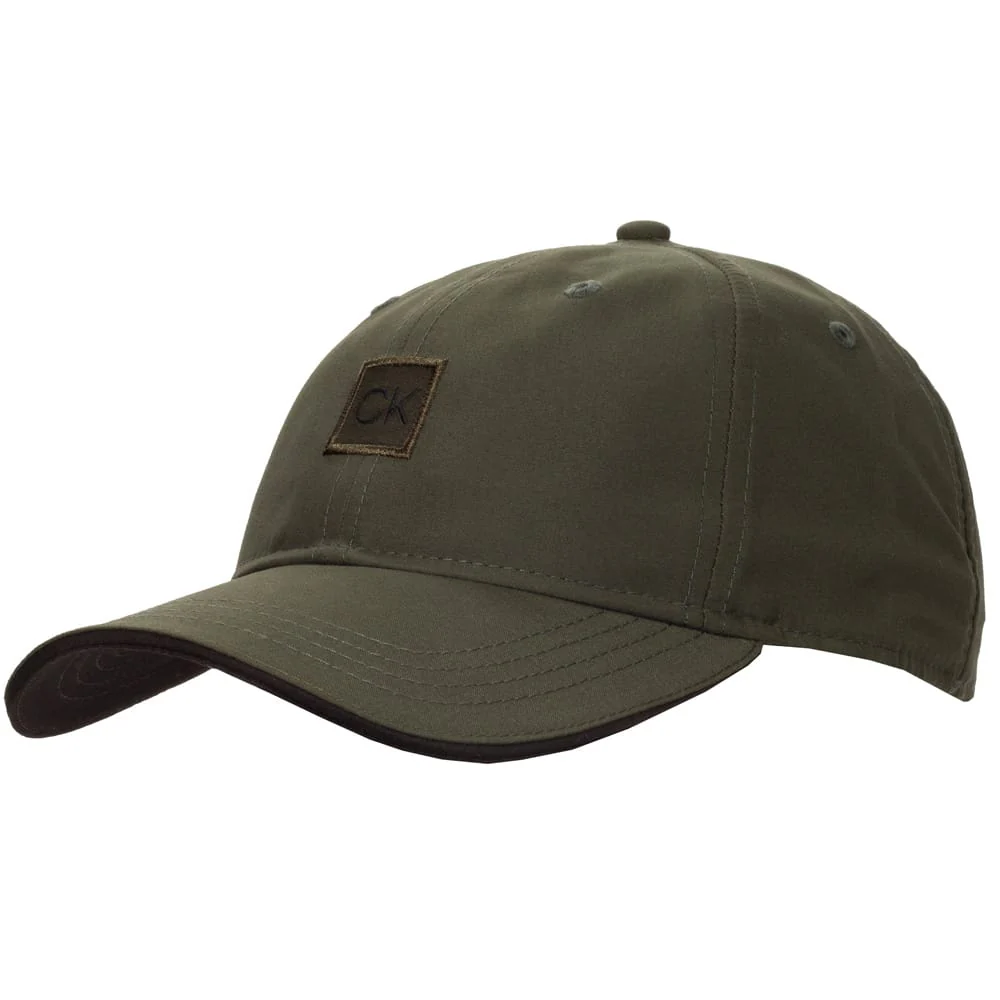 Calvin Klein Microfibre Baseball Cap - Dark Green