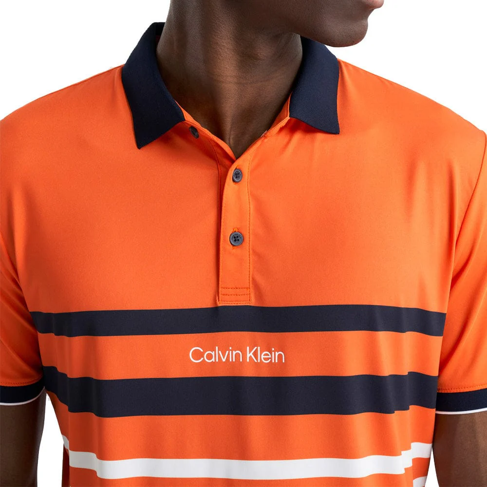 Calvin Klein Newberry Polo Shirt- Mandarin - Image 4