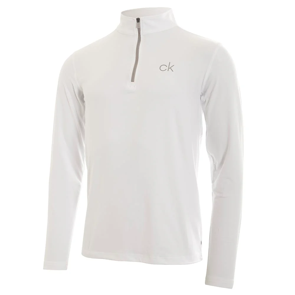Calvin Klein Newport Half-Zip Sweater - White
