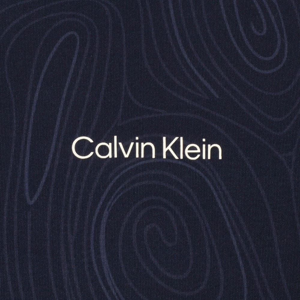 Calvin Klein Printed Newport Half Zip - Navy Marble - Image 6