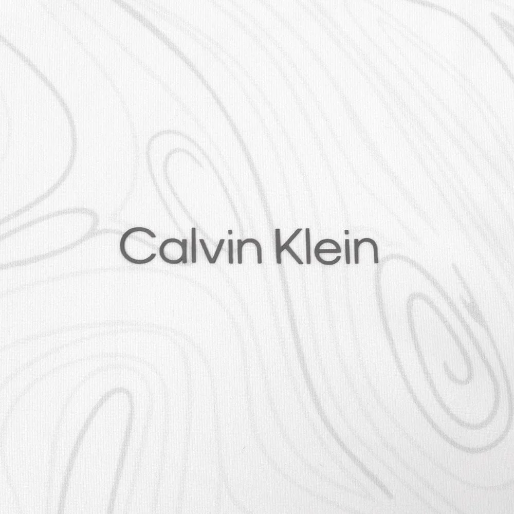 Calvin Klein Printed Newport Half Zip - White Marble - Image 7